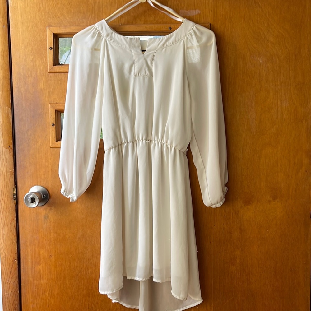 White long sleeve dress for sale!